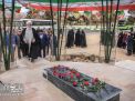 مراسم تجدید میثاق ، گلباران و عطر افشانی در مزار شهدای گمنام دانشگاه های شاهرود 